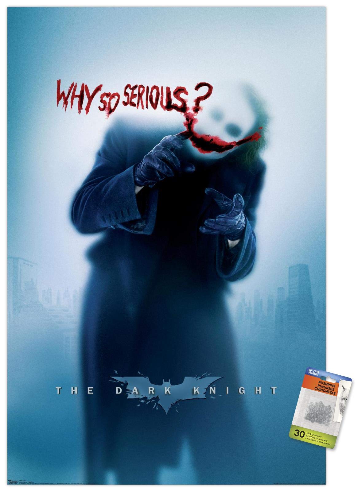 THE DARK KNIGHT ジョーカー シルクスクリーン ポスター Amazon.com: POSTER STOP ONLINE Batman - The Dark Knight